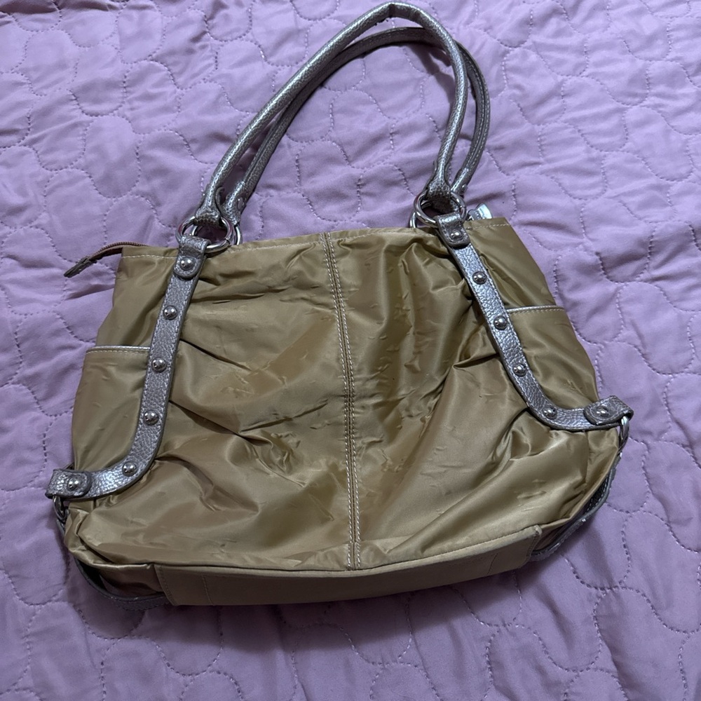 Coach vinted Elegant Gold and Silver Shoulder Bag